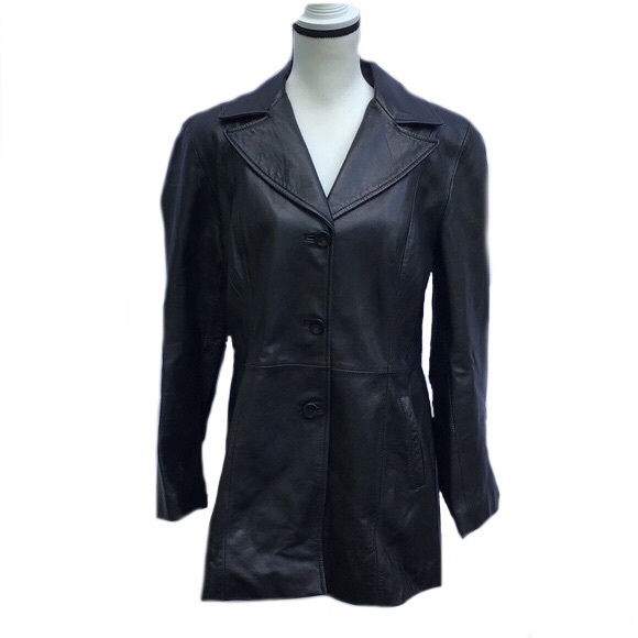 Dress Barn Jackets & Blazers - ❣️HP❣️Dress Barn 100% Leather Coat: Size Large